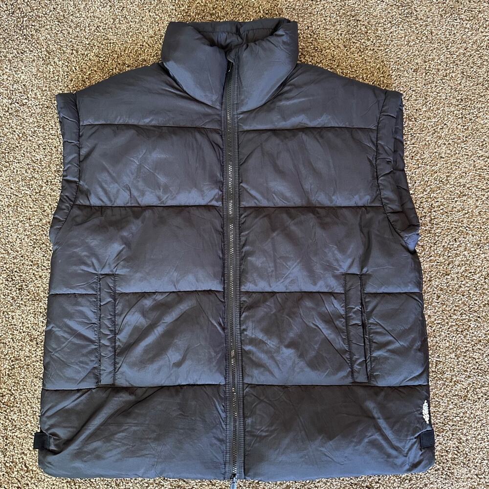 FP Movement Free People Pippa Packable Puffer Vest Black Size L Quilted 175